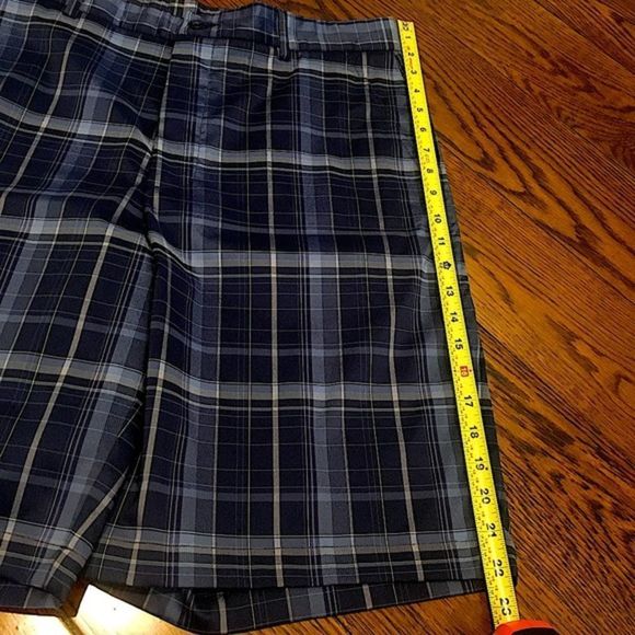 TOMMY ARMOUR Blue Plaid Mens Golf Shorts 34 - Picture 6 of 9